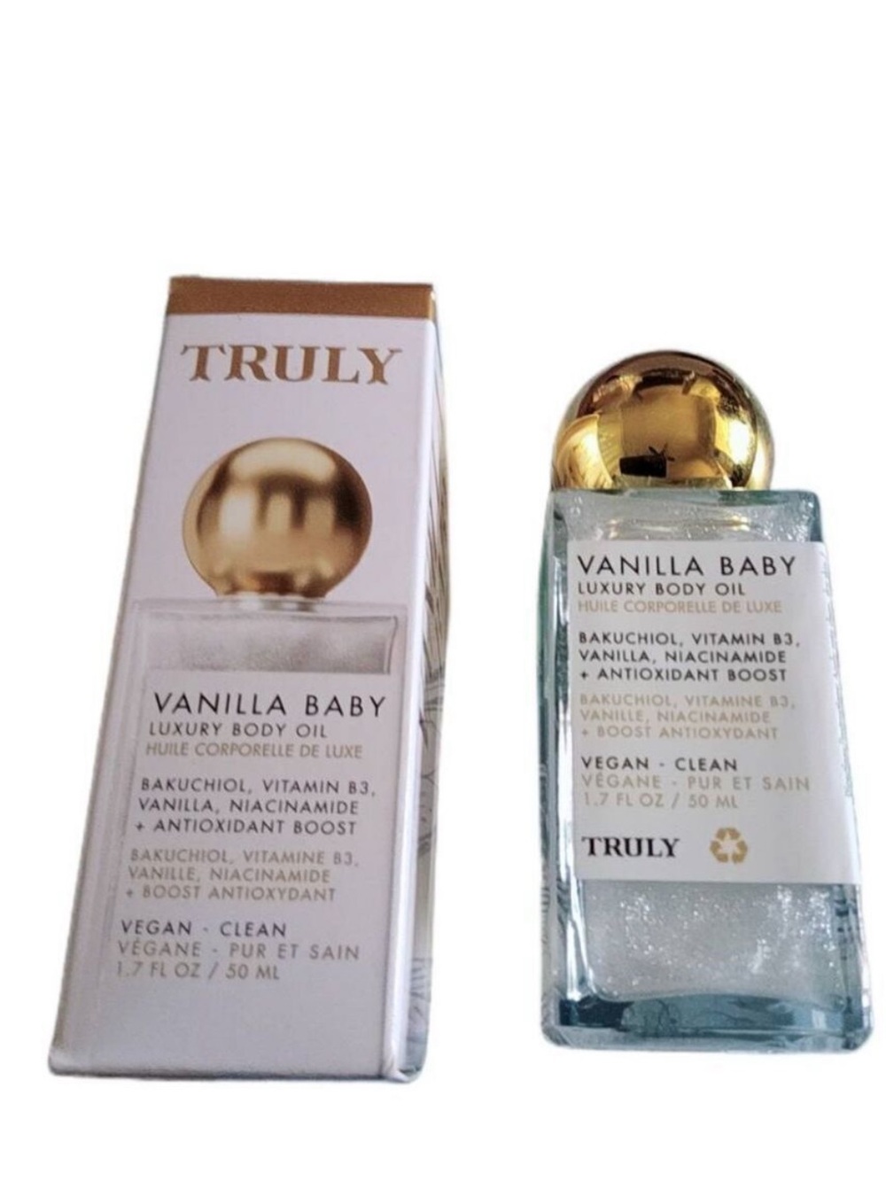 New Truly Vanilla Baby body Oil